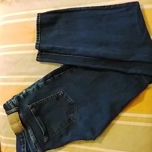 AEROPOSTALE JEANS, SUPER SKINNY,, SOME STRETCH, DARK BLUE